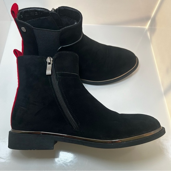 Aqua Flex Women’s Black Ankle Boots, Side Zipper, Size 36 - Picture 11 of 11